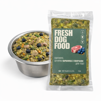 Натуральный корм для собак Fresh Dog Food с бараниной 500 г