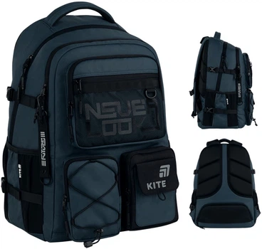 Рюкзак підлітковий Kite Education teens Future 49x33х19 см 24 л Сірий (K26-1018XL-2)