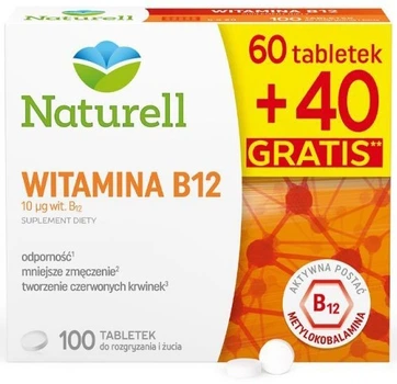 Вітамін B12 USP Zdrowie Naturell 100 таблеток (5903031282856)