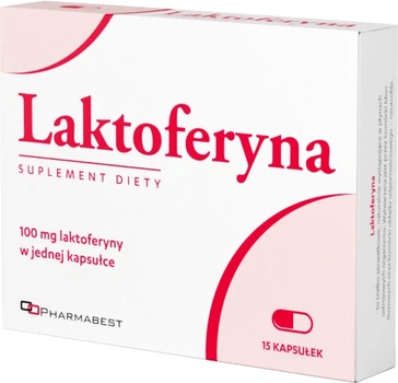 Laktoferyna Pharmabest Laktoferyna 15 kapsułek (5903111160166)
