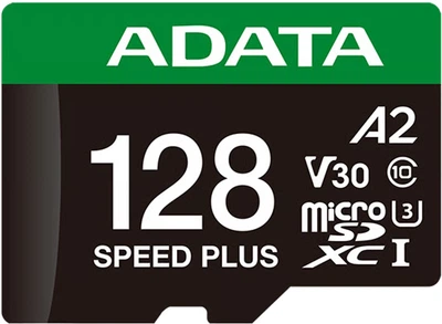 Karta pamięci microSD Adata Speed Plus 128GB z adapterem SD (UD128GUI3V30A2SP-RA1)