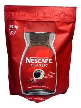 Кава Nescafe Classic розчинна гранулирована 250 г (1418)