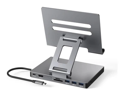 Док станція підставка Blueendless ST801 8 в 1 USB Type-C концентратор для планшета ПРРО 8 портів