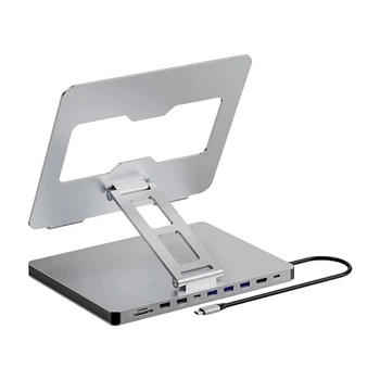 Док станція підставка Blueendless ST108 10 в 1 USB Type-C концентратор для ноутбука планшета ПРРО 10 портів