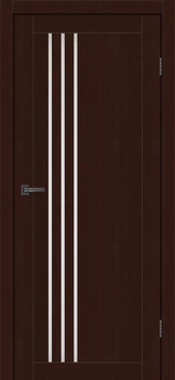 Дверне полотно MS DOORS MONTANA 70х200 см Горіх темний Скло сатин (144069)