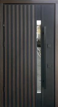 Двері вхідні вуличні Страж Праве 970х2040х85 мм Коричневий (2567586563)