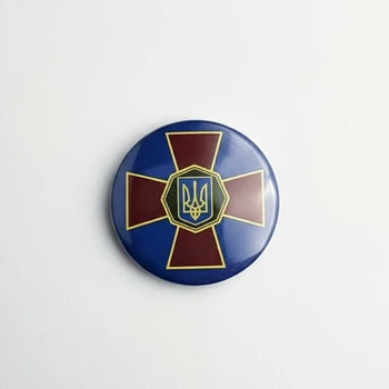Значок Dobroznak Национальной гвардии Украины 36 мм Разноцветный (1855)