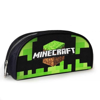 Пенал шкільний No Brand Minecraft 23x10x8 см Чорний (02797)