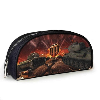 Пенал шкільний No Brand World of Tanks 23x10x8 см Чорний (3850)