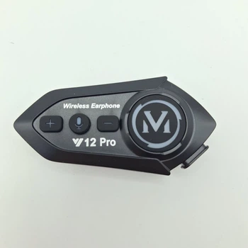 Bluetooth-гарнітура Y12 Pro Intercom для мотоциклетного шолома – радіус дії 500 м, IPX6