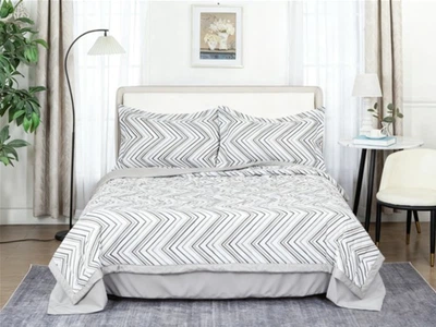 Набор Soho Одеяло летнее Евро 200×230 см Zigzag + Простынь 230х250 см + Две наволочки 50x70 см (03-BT-7173-Zigzag)
