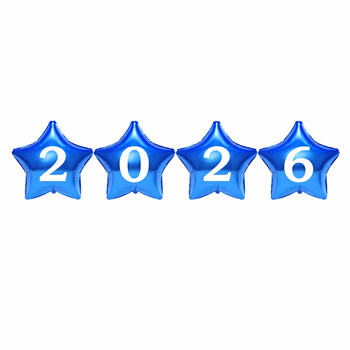 Надпись наклейка цифры 2026 Белый