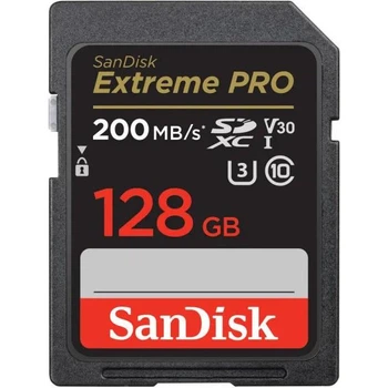 Карта пам'яті SanDisk 128 GB microSDXC UHS-I U3 Extreme Pro+SD Adapter (SDSQXCD-128G-GN6MA)