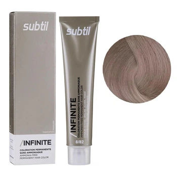 Безаміачна крем-фарба Subtil для волосся Infinite Permanent Hair Color 8.82 Світлий перламутровий блонд 60 мл