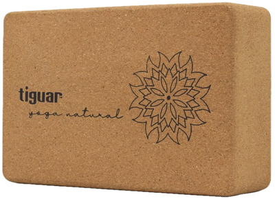 Blok do jogi Tiguar 7.4 x 14.8 x 22.4 cm z korka TI-J0003 (5902860491941)
