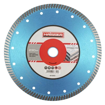 Диск алмазний Turbo Concrete Pro Max 230*3.0*12.0*22.23 HAISSER 4212634