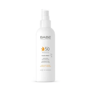 BABE Laboratorios (Бабе Лабораторіос) Сонцезахисний водостійкий флюїд-спрей для тіла SPF 50, 200 мл – водостійкий спрей