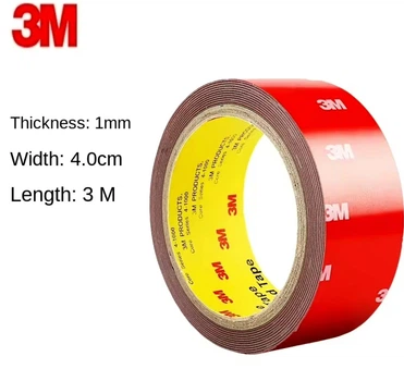 Прочная двусторонняя клейкая лента 3M 4229P ширина 40 мм длина 3 метра Серая