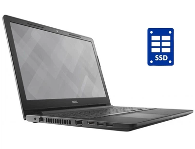 Ноутбук Dell Vostro 15 3568 / 15.6" (1366x768) TN / Intel Core i3-6100U (2 (4) ядра по 2.3 GHz) / 8 GB DDR4 / 128 GB SSD / Intel HD Graphics 520 / WebCam б/в