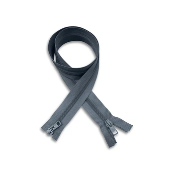Блискавка спіральна "5" роз'ємна довжина 75см; 2 бігунки (1шт) колір сірий 18-3918