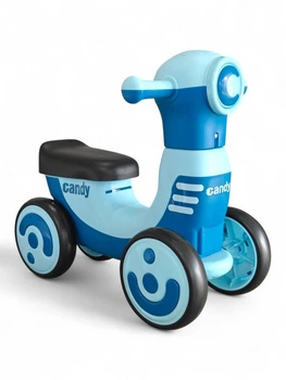 Детский толокар Scooter Candy 6188 с музыкой и подсветкой возраст от 1 года Blue-Light Blue
