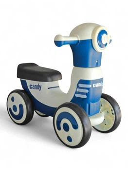 Детский толокар Scooter Candy 6188 с музыкой и подсветкой возраст от 1 года Blue-White