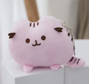 Брелок-іграшка м'яка Кіт Пушин Pusheen рожевий
