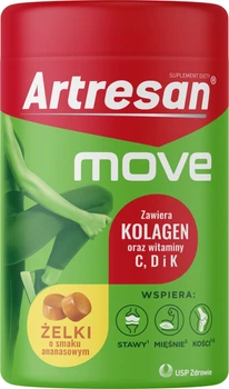 Дієтична добавка USP Zdrowie Artresan Move желейні цукерки Ананас 150 г (5904569254667)