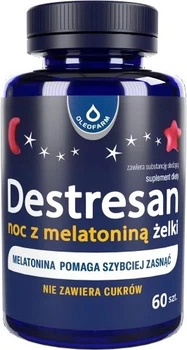 Дієтична добавка Oleofarm Destresan noc з мелатоніном Вишня 60 желейних цукерок (5904960013580)