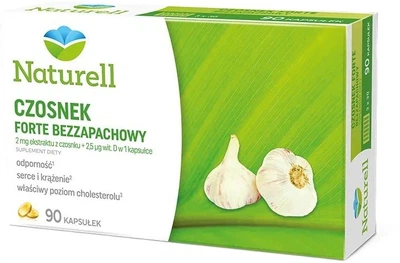 Дієтична добавка Naturell Часник Forte Без запаху 90 капсул (5907377136767)