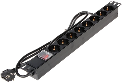 Listwa zasilająca Delta do szafy RACK 19" 1.8 m, 8 gniazd (PD-8/RACK-N)