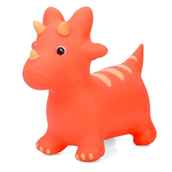 Детская игрушка-прыгун "Динозавр" MS 4846(Orange) резина, до 20 кг