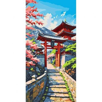 Картина за номерами "Японська весна" 40*80 см (TS01091996292028)