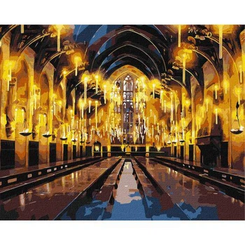 Картина по номерам с красками металлик "Harry Potter: Большой зал" 40х50см (TS01091996293049)