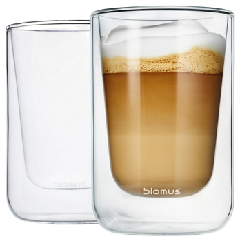 Zestaw szklanek do cappuccino Blomus Nero 2 x 250 ml (4008832636547)