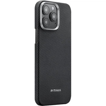 Чохол PC PITAKA with MagSafe для Apple iPhone 15 Pro (6.1") Black / Grey