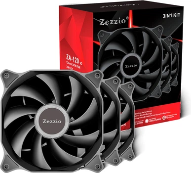 Набор вентиляторов Zezzio ZA-120 V2 3 in 1 Kit