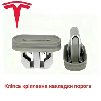 Кліпса кріплення накладки порога Tesla