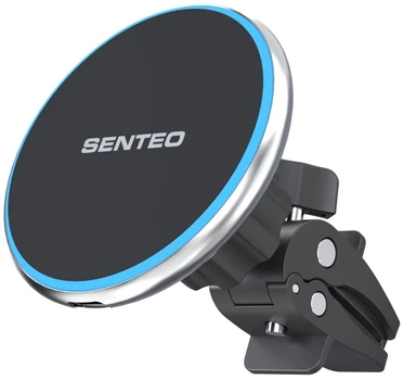 Автотримач Senteo M1 Cayman Wireless charging 15W Airvent Silver