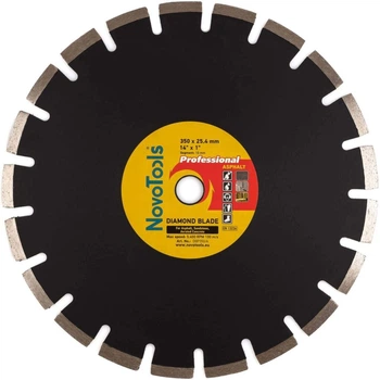 Алмазний диск 350 10х25,4 Professional asphalt сегмент NovoTools 10 шт (434876)