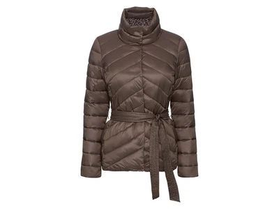 Куртка демисезонная с поясом для женщины Esmara BIONIC-FINISH® ECO 418845 S Коричневый