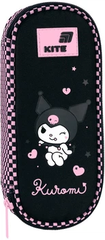 Пенал школьный Kite Kuromi 22x8.5x4.5 см Черный с розовым (HK26-599-5)