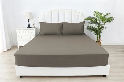 Простирадло на гумці Soho Coffee 90х200+25 см (03-BT-0933-Coffee)