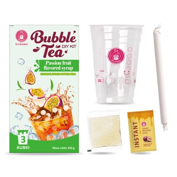 Набір для приготування чаю бабл-ті Маракуйя-Лічі O's Bubble Popping Boba DIY Kit 240 г