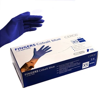 Рукавиці Ceros Fingers Cobalt нітрилові XS 100 шт. (4400016)