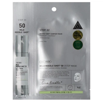 Двоетапна маска VT Cosmetics Mild Reedle Shot 50 2Step Mask з мікроголками 28 г + 1.5 г