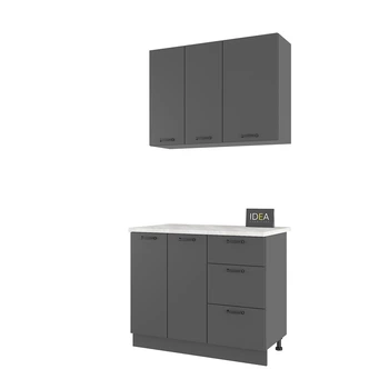 Комплект кухоннний IDEA Н-24 100см Антрацит