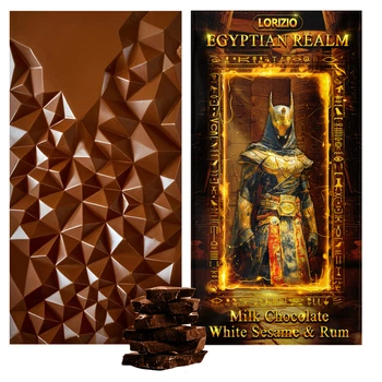 Шоколад молочный Lorizio с изюмом, жареным кунжутом и ромом "EGYPTIAN REALM" 100 г