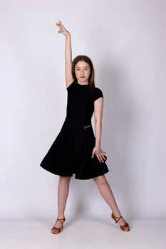 Бейсік чорний для бальних танців Black Essential розмір 150 (00546-150)