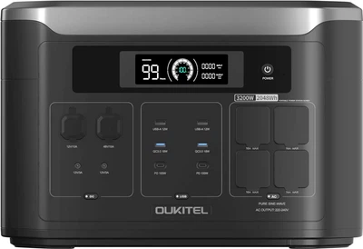 Зарядная станция Oukitel BP3000E / 3200 Вт / 2048 Вт⋅ч / LiFePO4